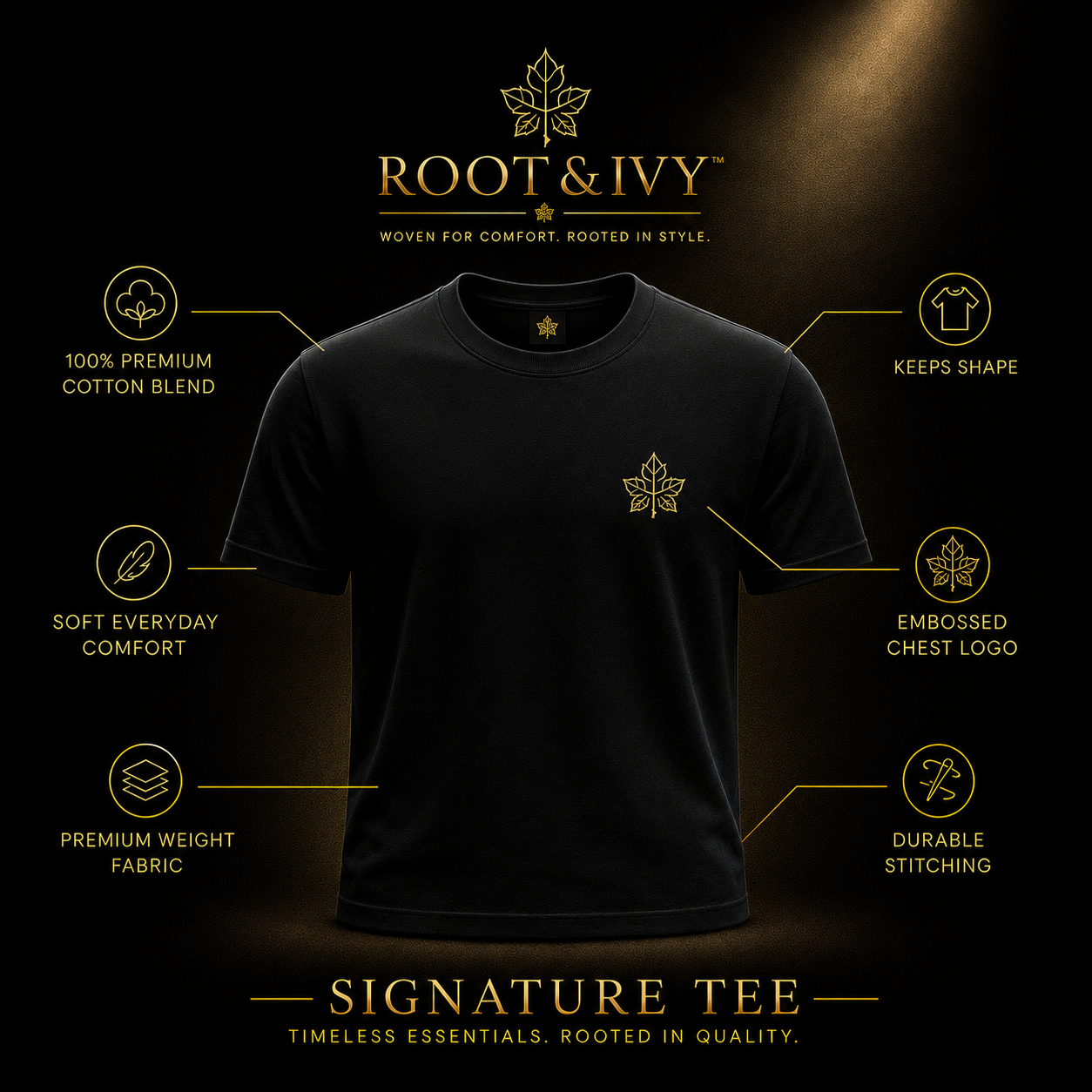 Signature Tee Black