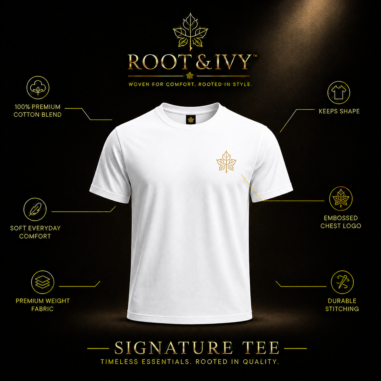 Signature Tee White